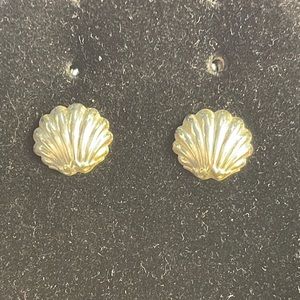 Shell Shaped Sterling Earrings